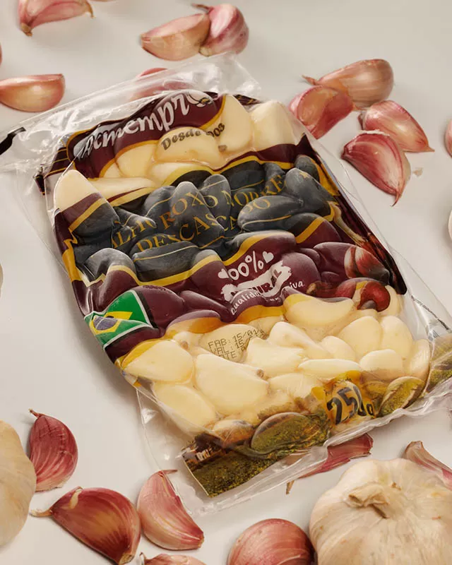 Alho Roxo Descascado