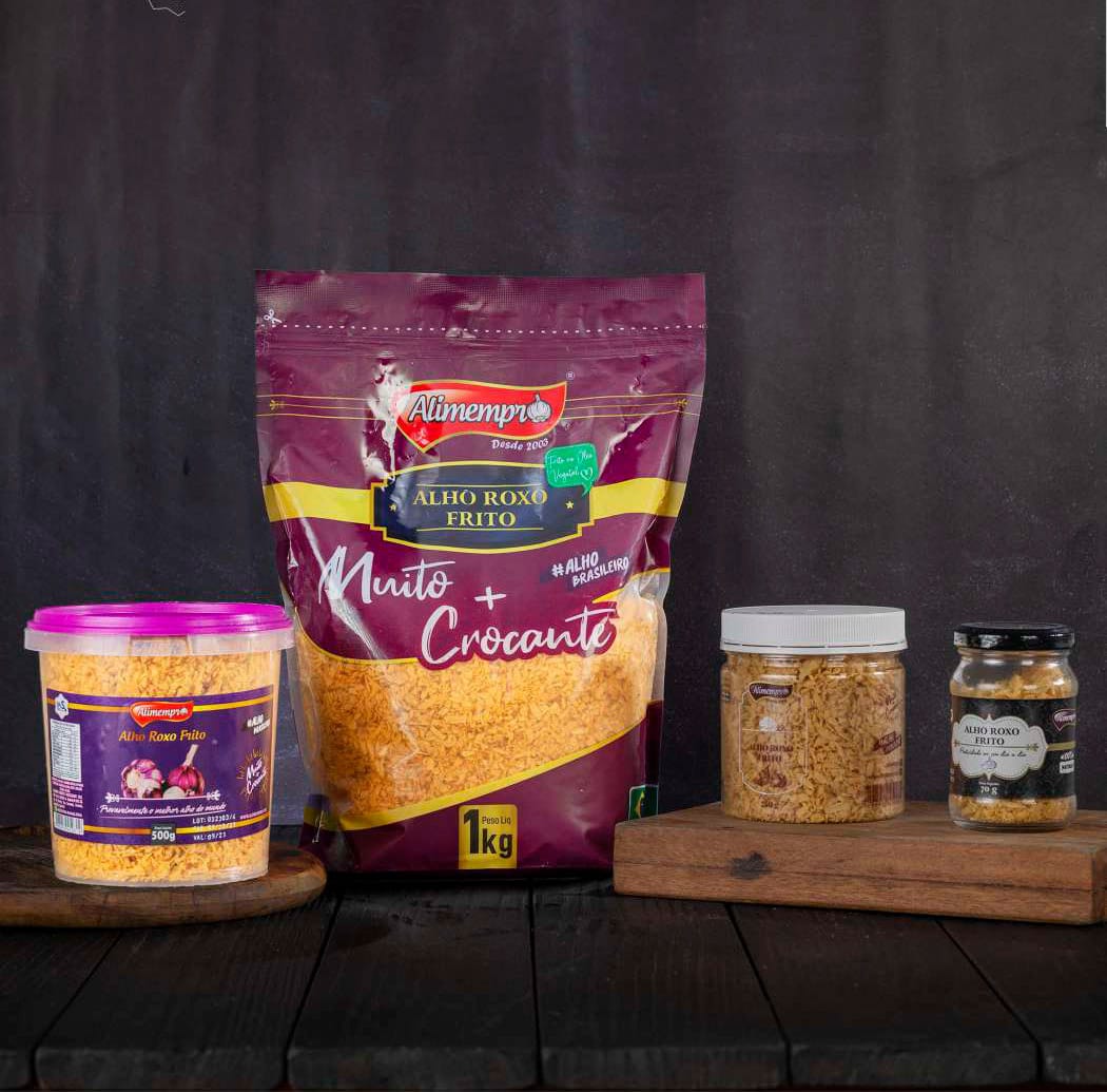Alho Roxo Nobre Frito
